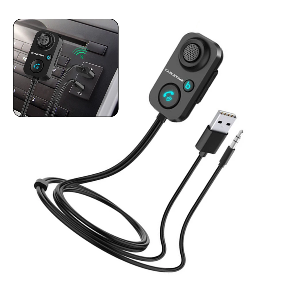 Bluetooth Aux Adapter Transmitter USB Jack Car Audio Aux Bluetooth 5.0 Handsfree Kit For Car Receiver Speaker
Bluetooth Aux Adapter Transmitter USB Jack Car Audio Aux Bluetooth 5.0 Handsfree Kit For Car Receiver Speaker