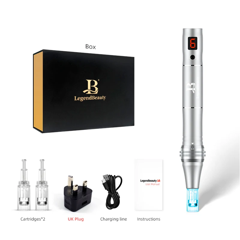 Wireless7 Color Led Light Mas Pen L6 Facial Derma Pen Professional Microneedling Facial Skincare Pen L6 With 2PCS Free Needles
Wireless7 Color Led Light Mas Pen L6 Facial Derma Pen Professional Microneedling Facial Skincare Pen L6 With 2PCS Free Needles