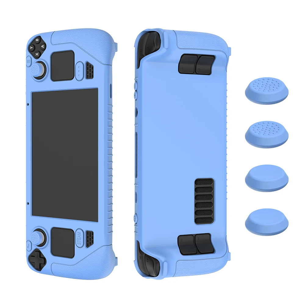 2023 Soft Silicone Case + 4pcs Thumbsticks Grip Anti-Slip Protective Cover for Steam Deck Game Console Accessories Amto-Drop
2023 Soft Silicone Case + 4pcs Thumbsticks Grip Anti-Slip Protective Cover for Steam Deck Game Console Accessories Amto-Drop