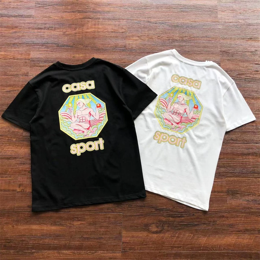 Casablanca CAS T-Shirts Men Women Hip-Hop Streetwear Short Sleeve Tee With Tags T Shirt
Casablanca CAS T-Shirts Men Women Hip-Hop Streetwear Short Sleeve Tee With Tags T Shirt