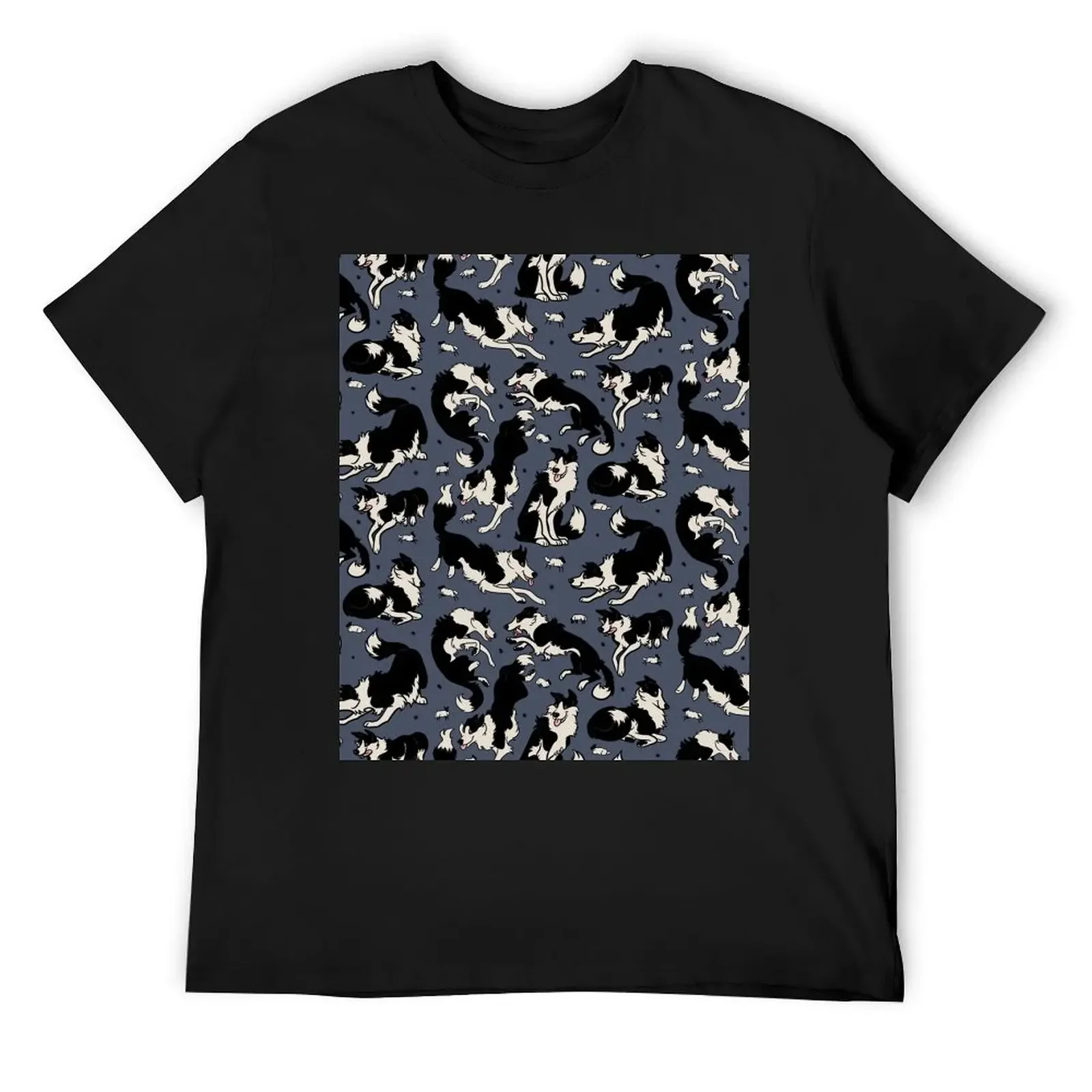 Border Pup Pattern - футболка Loch дешевые вещи мужские футболки Fruit of the Loom