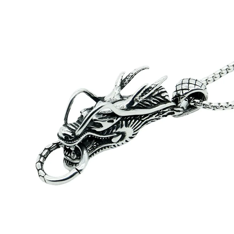 Vintage Hip Hop Dragon Men Stainless Steel Necklace Punk Gothic Gold Long Pendant Necklaces Women Jewelry Valentine Gift
Vintage Hip Hop Dragon Men Stainless Steel Necklace Punk Gothic Gold Long Pendant Necklaces Women Jewelry Valentine Gift