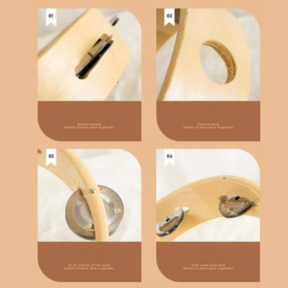 Hand Held Wood Headless Tambourine Percussion Hand Drums Toys 4in 6in 8in 10in Jingles Educational Musical Toy For Children
Hand Held Wood Headless Tambourine Percussion Hand Drums Toys 4in 6in 8in 10in Jingles Educational Musical Toy For Children