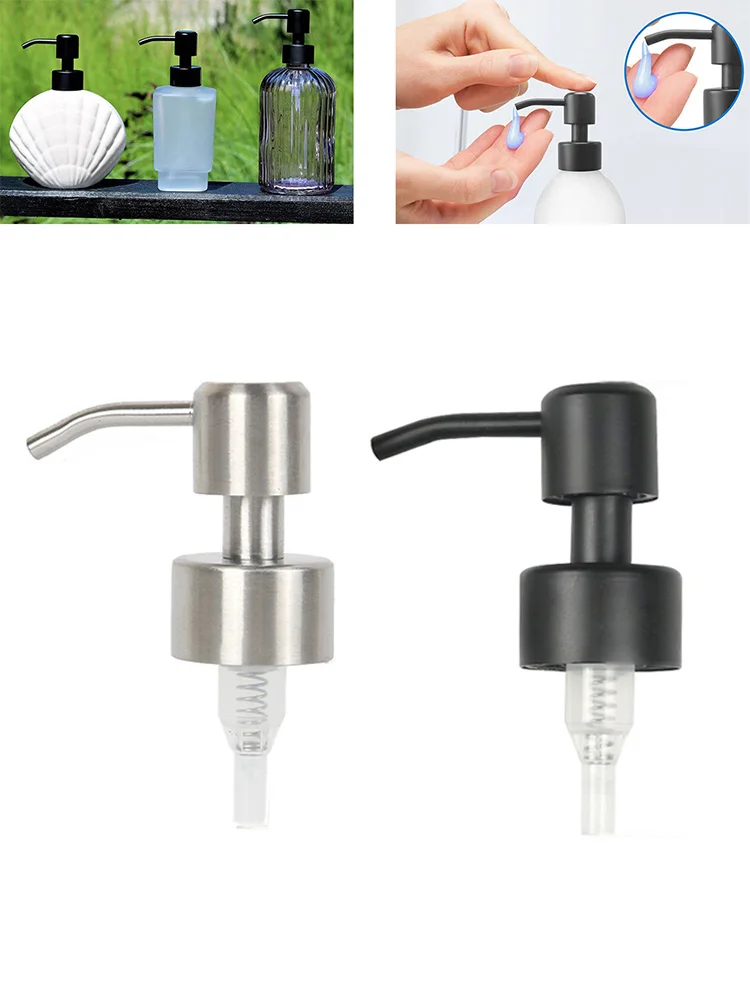Stainless Steel Pump Head Soap Dispenser Pump Lotion Bottle Replacement Soap Pump Jars Press Nozzle 28 Teeth For Most Liquid
Stainless Steel Pump Head Soap Dispenser Pump Lotion Bottle Replacement Soap Pump Jars Press Nozzle 28 Teeth For Most Liquid