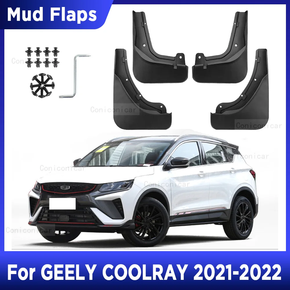 For GEELY COOLRAY 2021 2022 4pcs Mud Flaps Splash Guard Mudguards MudFlaps Front Rear Fender Auto Styline Car Accessories
For GEELY COOLRAY 2021 2022 4pcs Mud Flaps Splash Guard Mudguards MudFlaps Front Rear Fender Auto Styline Car Accessories