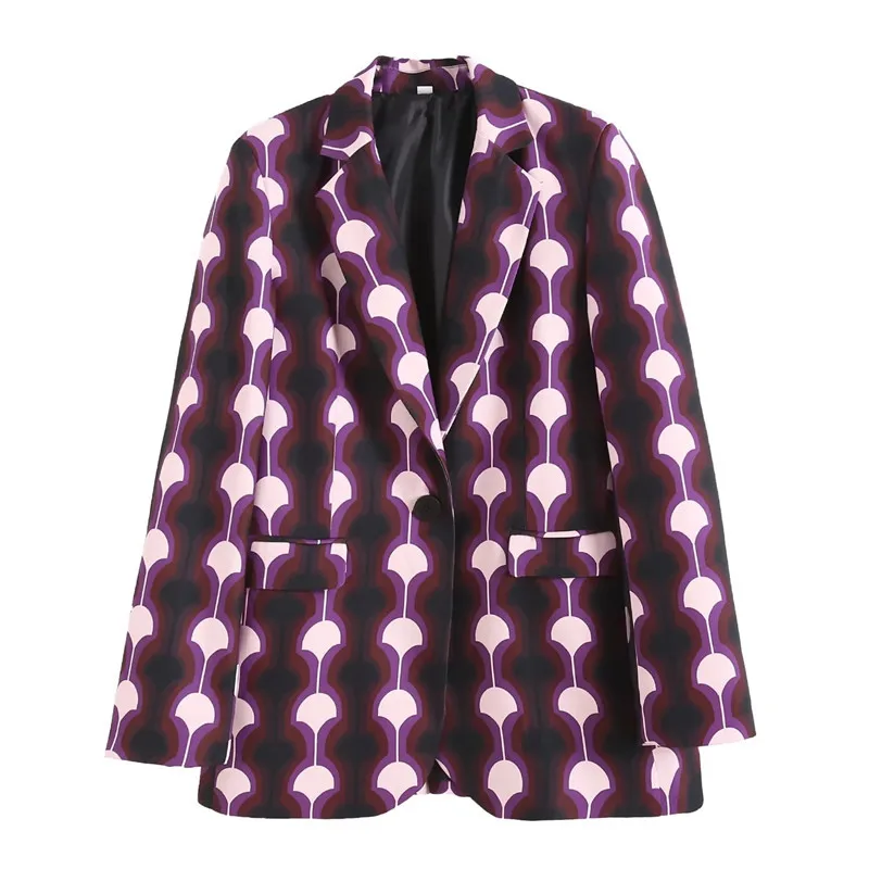 Spring Elegant Vintage Umbrella Print Women Blazer Slim Single Breasted Long Sleeve Female Purple Suit Jacket Chic Veste Femme
Spring Elegant Vintage Umbrella Print Women Blazer Slim Single Breasted Long Sleeve Female Purple Suit Jacket Chic Veste Femme