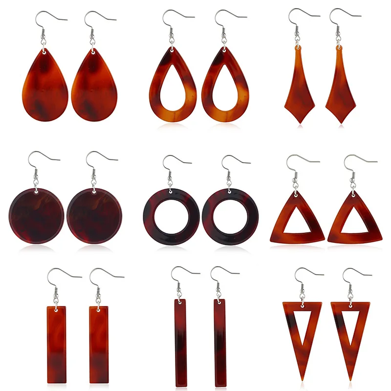 Fashion Earrings Creative Versatile Hot Selling Acetate Geometric Acrylic Earrings Triangle Water Droplets Aretes Flores 2022
Fashion Earrings Creative Versatile Hot Selling Acetate Geometric Acrylic Earrings Triangle Water Droplets Aretes Flores 2022