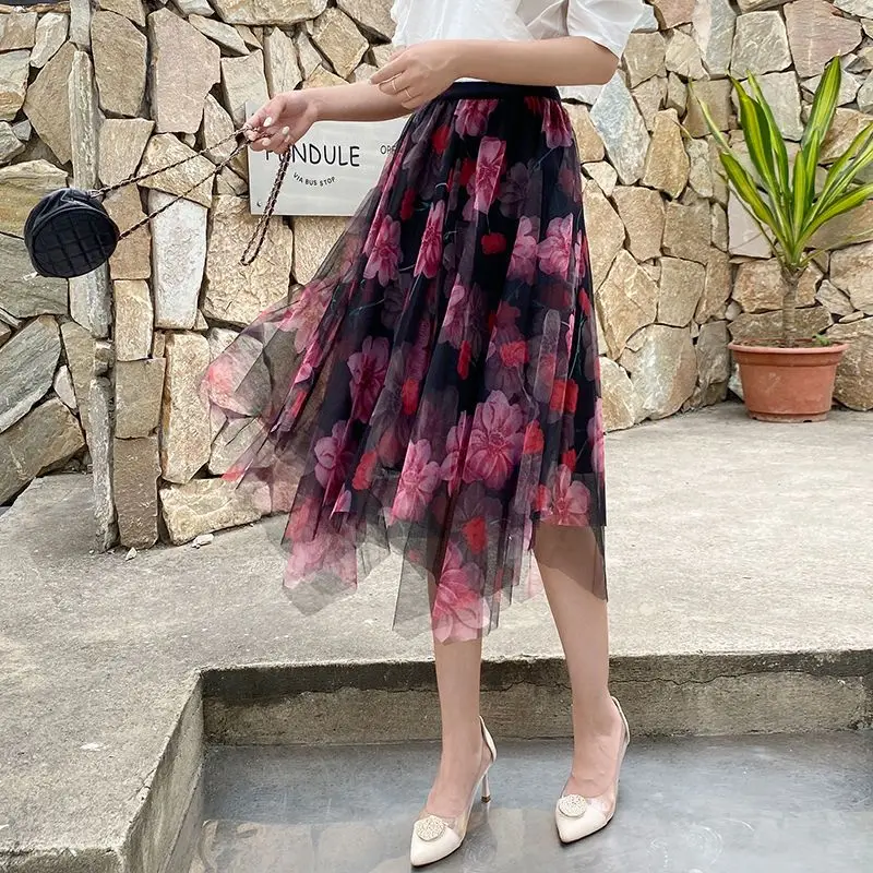 Женская Асимметричная юбка с цветочным принтом, Повседневная трапециевидная юбка составного кроя с высокой талией, модель M65 на лето, 2023
Женская Асимметричная юбка с цветочным принтом, Повседневная трапециевидная юбка составного кроя с высокой талией, модель M65 на лето, 2023