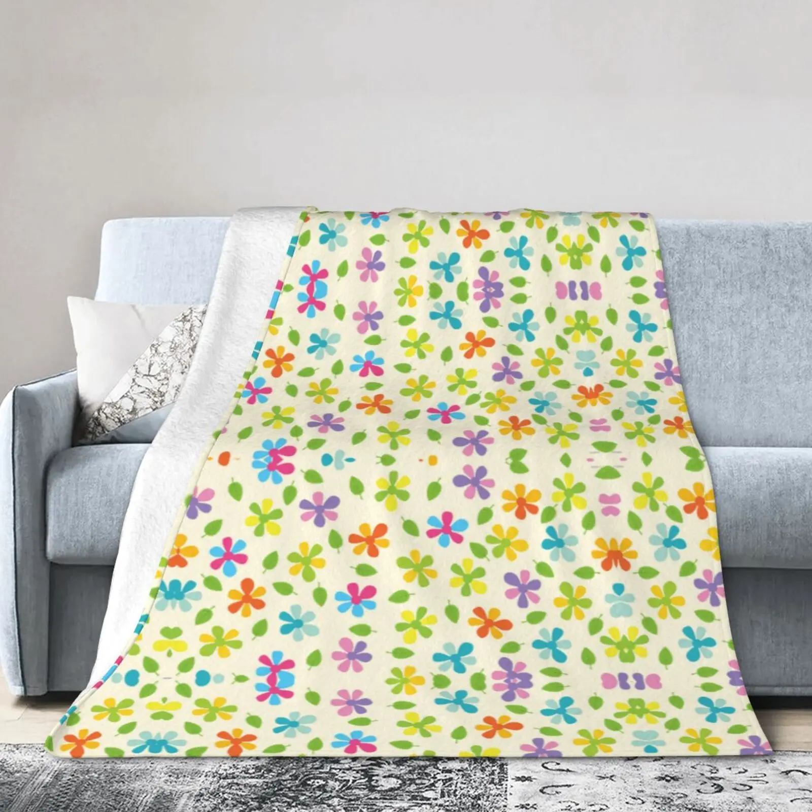Spring Flowers Christmas Flannel Throw Blanket Christmas Home Holiday Couch Bed Single Side Printed 80x60 Inch Blankets Portable
Spring Flowers Christmas Flannel Throw Blanket Christmas Home Holiday Couch Bed Single Side Printed 80x60 Inch Blankets Portable