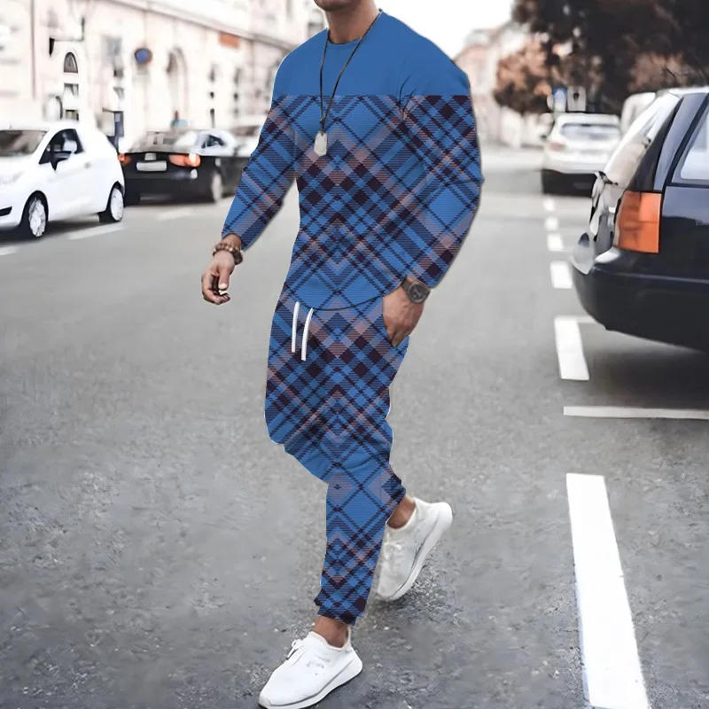 2022 Men's Suit Sportswear Fashion O-Neck Sweatshirt Two Piece Casual Long Sleeve Printed Sportswear Vintage Jogger Pants Set
2022 Men's Suit Sportswear Fashion O-Neck Sweatshirt Two Piece Casual Long Sleeve Printed Sportswear Vintage Jogger Pants Set
