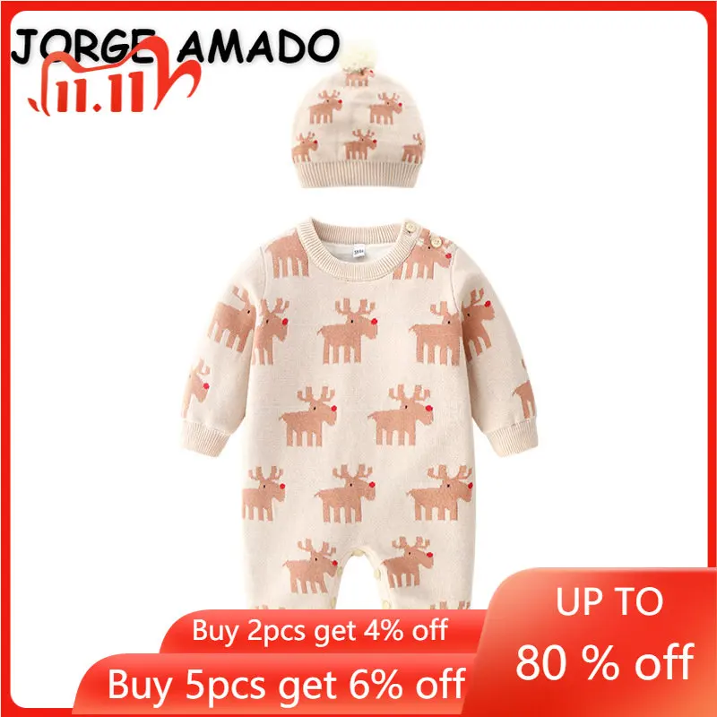 Зимний комбинезон для маленьких девочек и мальчиков, флисовый комбинезон с длинными рукавами и круглым вырезом и мультяшным оленем абрикос... 
Зимний комбинезон для маленьких девочек и мальчиков, флисовый комбинезон с длинными рукавами и круглым вырезом и мультяшным оленем абрикос...