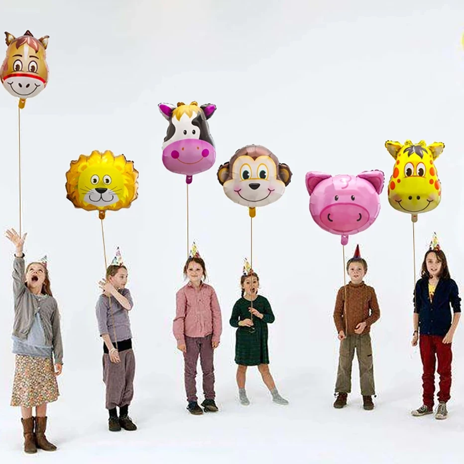1pc Animal Head Balloons Tiger Lion Monkey Zebra Deer Giraffe Cow Air Globos Birthday Party Decoration Baby Shower Toy Kids Gift
1pc Animal Head Balloons Tiger Lion Monkey Zebra Deer Giraffe Cow Air Globos Birthday Party Decoration Baby Shower Toy Kids Gift