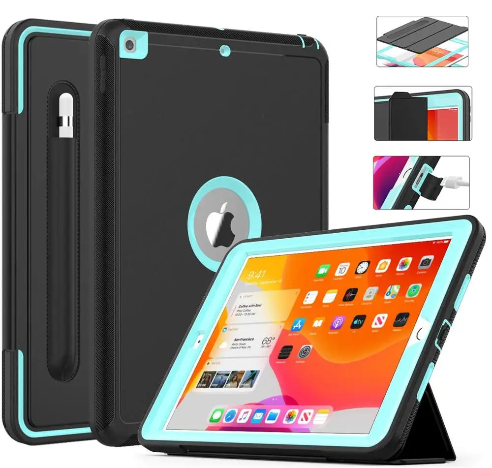Heavy Duty 2019 2020 iPad 10.2 7th 8th Gen Case With Pencil Holder For iPad 9.7 2017/2018 5th 6th Generation Cover Air 2
Heavy Duty 2019 2020 iPad 10.2 7th 8th Gen Case With Pencil Holder For iPad 9.7 2017/2018 5th 6th Generation Cover Air 2