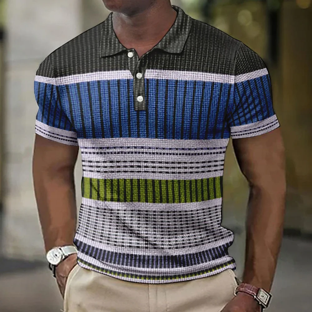 3d New Men'S Polo Shirt Printed Premium Synthetic Short Sleeve Tops Mens Striped Polo Fashion Clothing Male Polo Shirt Plus Size
3d New Men'S Polo Shirt Printed Premium Synthetic Short Sleeve Tops Mens Striped Polo Fashion Clothing Male Polo Shirt Plus Size