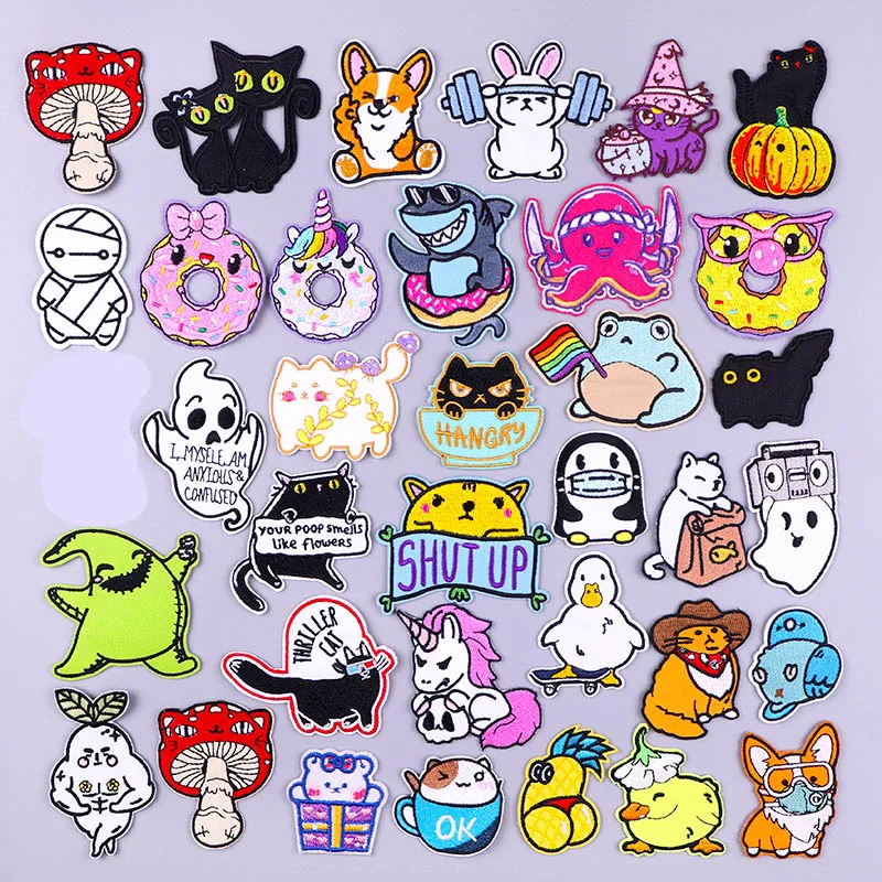 Cartoon Cute Animal Embroidered Patches For Clothing Thermoadhesive Patches On Clothes Hippie Cat Applique Sewing Badges Sticker
Cartoon Cute Animal Embroidered Patches For Clothing Thermoadhesive Patches On Clothes Hippie Cat Applique Sewing Badges Sticker