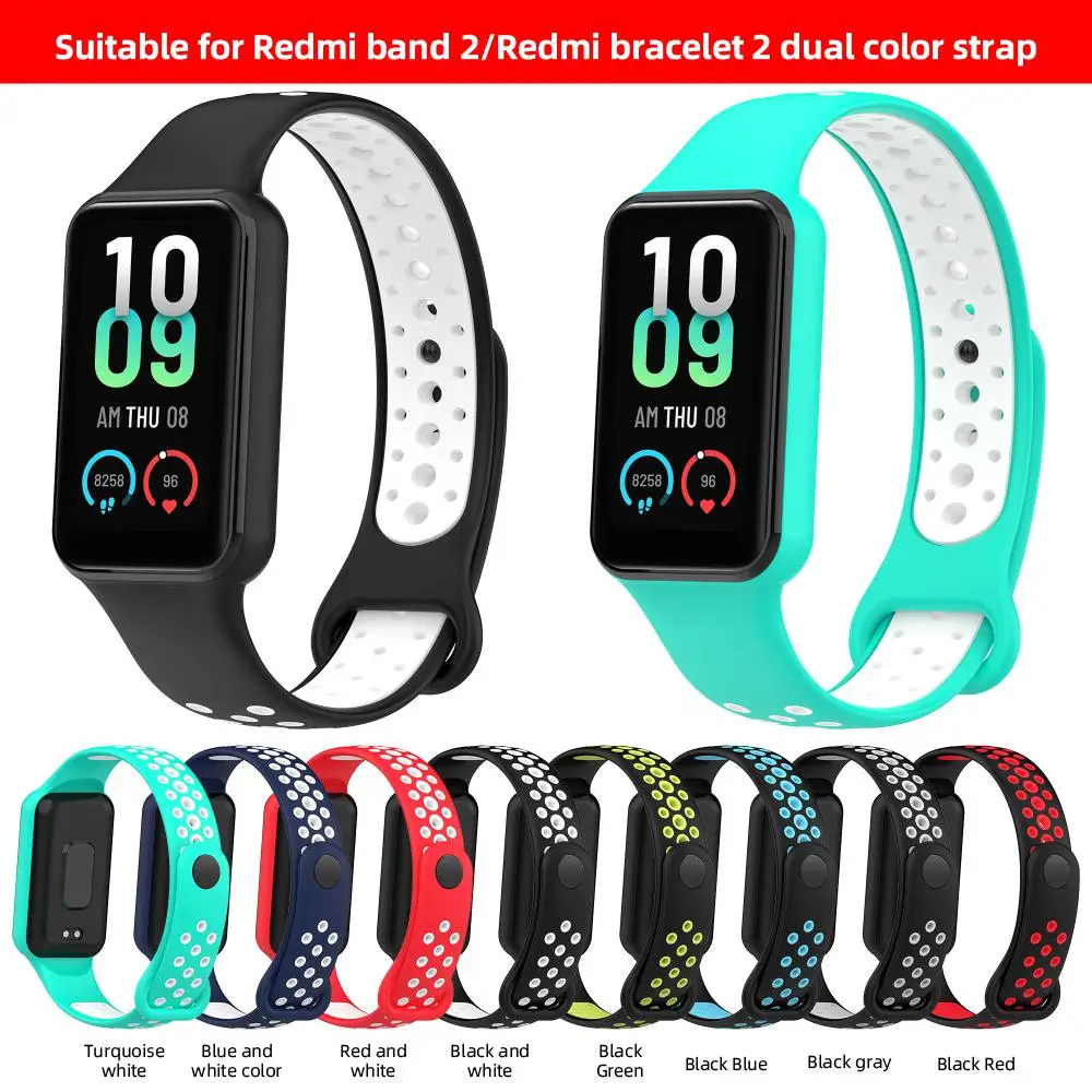 

Soft Silicone Breathable Band Strap For Redmi Band 2 Watchstrap For XiaoMi Redmi Smart Band2 WristBand Bracelet Replacement Belt