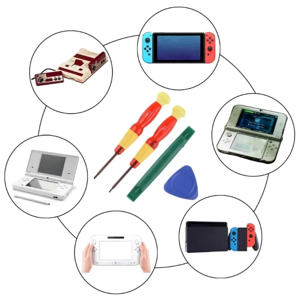 Disassembly Tool Screwdriver Game Cartridges Game Controller Metal+Plastic Replacement Screwdriver Spare Parts
Disassembly Tool Screwdriver Game Cartridges Game Controller Metal+Plastic Replacement Screwdriver Spare Parts