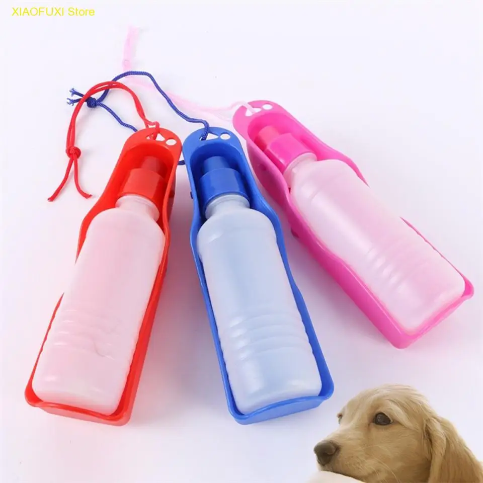 

250ML Dog Travel Sport Water Bottle Outdoor Feed Drinking Bottle Pet Supply Portable Feeder Drinking 20*5.2*5cm Dropshipping