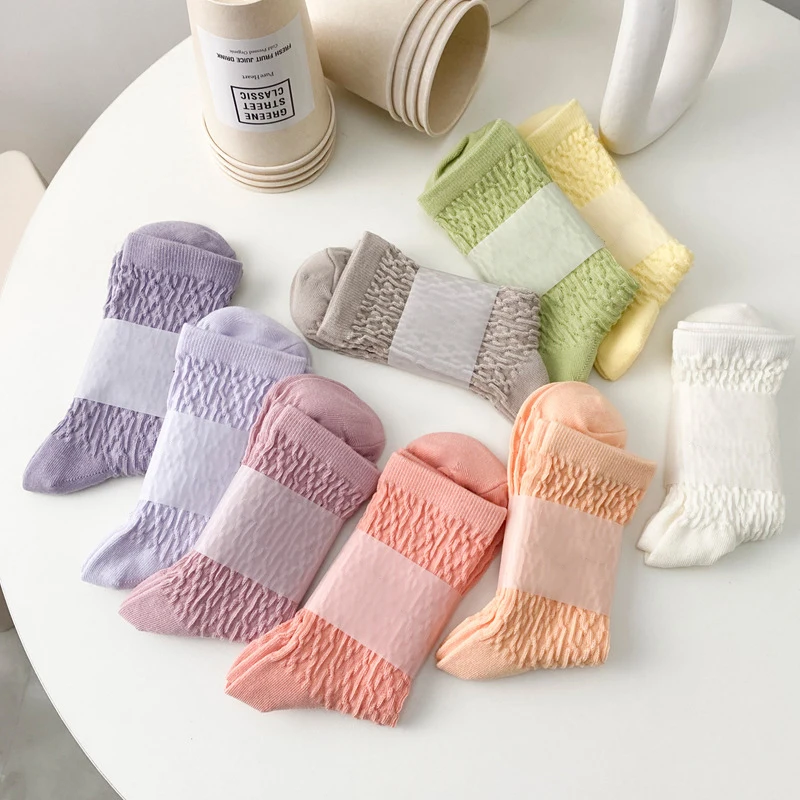 Women's Socks Fashion Candy Color Japnaese Style New Spring Summer Sweat-absorbent Colorful Socks Female Sweet Cotton Breathable
Women's Socks Fashion Candy Color Japnaese Style New Spring Summer Sweat-absorbent Colorful Socks Female Sweet Cotton Breathable