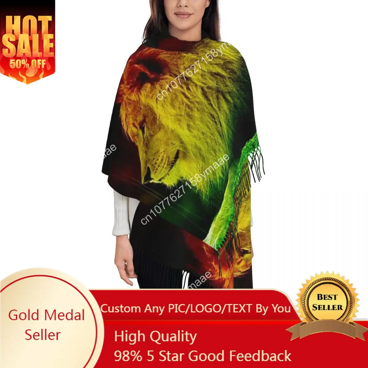 Jamaica Rastafarian Reggae Rasta Lion Shawl Wrap for Womens Warm Large Long Scarf Jamaican Proud Neckerchief Tassel Scarves
Jamaica Rastafarian Reggae Rasta Lion Shawl Wrap for Womens Warm Large Long Scarf Jamaican Proud Neckerchief Tassel Scarves