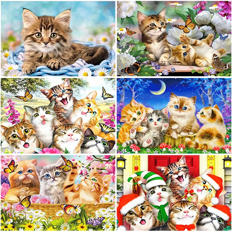 Full Round Drill 5D DIY Diamond Painting Cat Cross Stitch Diamond Embroidery Animals Rhinestones Picture Home Decor Gift
Full Round Drill 5D DIY Diamond Painting Cat Cross Stitch Diamond Embroidery Animals Rhinestones Picture Home Decor Gift