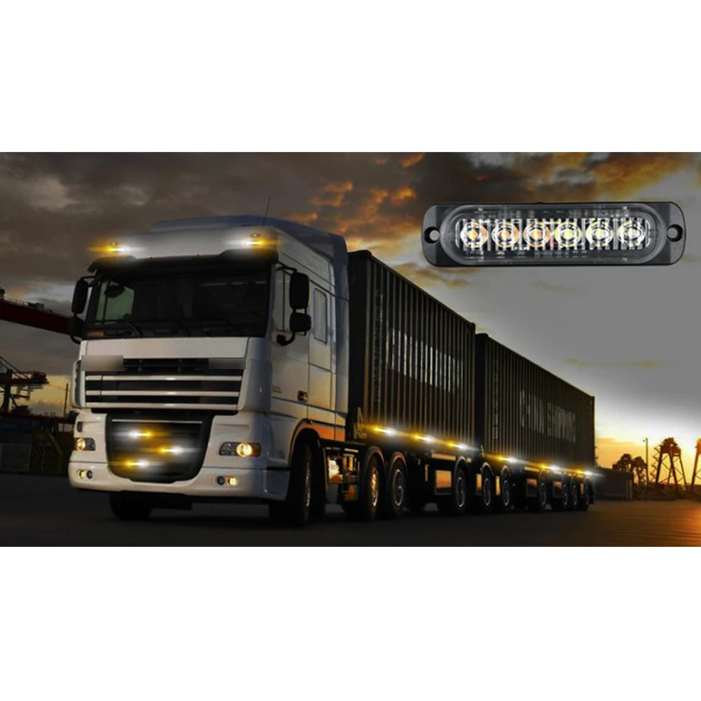 4X 12-24V Highlight Single Row 6LED Truck Warn Safety Urgent Always Bright Lamp Car External LED Light Rear Side Brake Lamp
4X 12-24V Highlight Single Row 6LED Truck Warn Safety Urgent Always Bright Lamp Car External LED Light Rear Side Brake Lamp