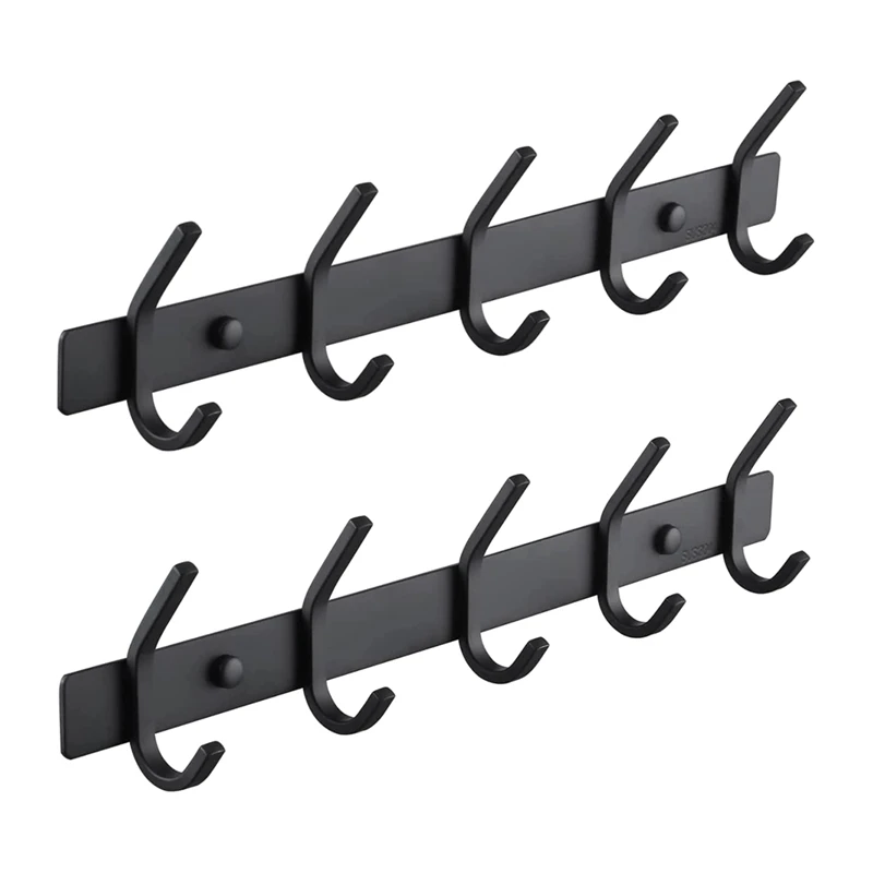 Coat Racks For Wall - Stainless Steel Coat Hooks (2 Pack) - Coat Hooks Wall Mounted - Black Wall Hanger Wall Hooks
Coat Racks For Wall - Stainless Steel Coat Hooks (2 Pack) - Coat Hooks Wall Mounted - Black Wall Hanger Wall Hooks