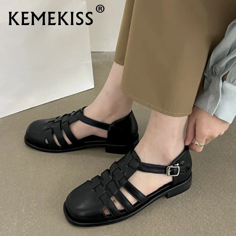 KemeKiss Women Flats Sandals Buckle Fashion Summer Shoes For Woman Straps Retro Casual Daily Office Lady Footwear Size 35-39
KemeKiss Women Flats Sandals Buckle Fashion Summer Shoes For Woman Straps Retro Casual Daily Office Lady Footwear Size 35-39