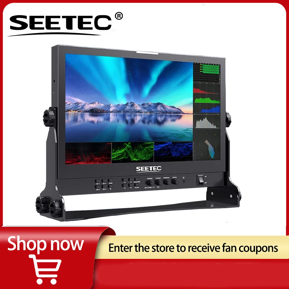 SEETEC ATEM156S 15.6 Inch Live Streaming Broadcast Director Monitor Quad Split Display 4 3G-SDI HDMI Input Output for ATEM Mini
SEETEC ATEM156S 15.6 Inch Live Streaming Broadcast Director Monitor Quad Split Display 4 3G-SDI HDMI Input Output for ATEM Mini