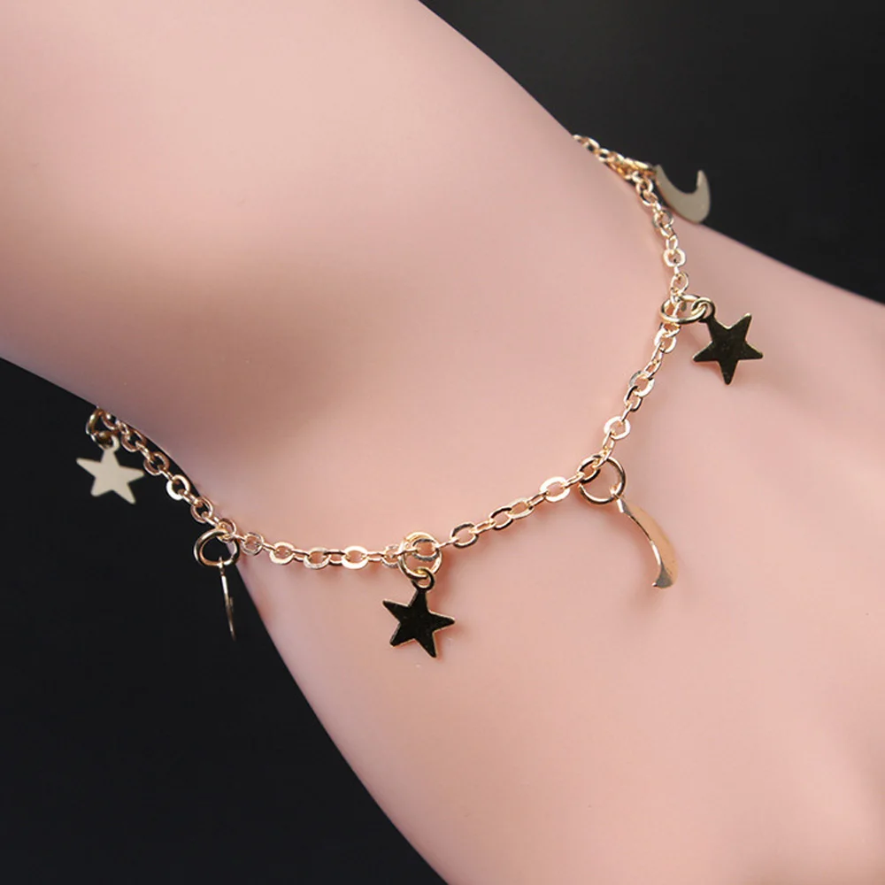 Fashion Simple Moon Star Metal Bracelet Gold Silver Adjustable Chain for Women Fine Wristband Jewelry Gifts Boho Bracelet Charms
Fashion Simple Moon Star Metal Bracelet Gold Silver Adjustable Chain for Women Fine Wristband Jewelry Gifts Boho Bracelet Charms