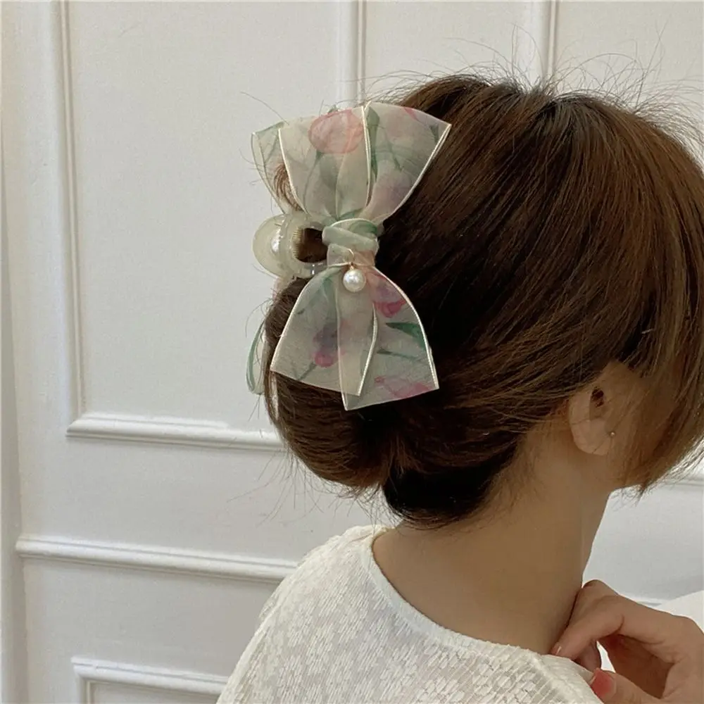 Tulip Flower Hair Claws Women Hairpins Sweet Mesh Bow Shark Clip New Transparent Ponytail Holder Elegant Hair Clips
Tulip Flower Hair Claws Women Hairpins Sweet Mesh Bow Shark Clip New Transparent Ponytail Holder Elegant Hair Clips