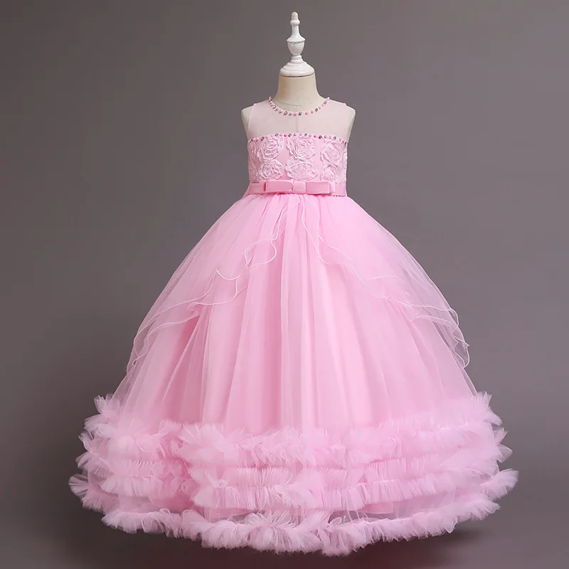 Высококачественное новое платье принцессы дворца для девочек из Европы и
