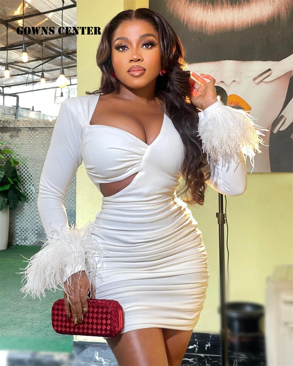 White Feathers Mermaid Prom Dresses 2022 Luxury Gowns Black Girls Long Sleeve Birthday Party Dress Sexy Mini Cocktail Gowns שמלו
White Feathers Mermaid Prom Dresses 2022 Luxury Gowns Black Girls Long Sleeve Birthday Party Dress Sexy Mini Cocktail Gowns שמלו