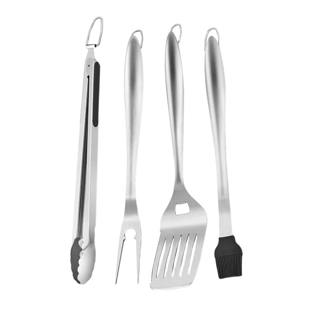 1 Set Professional BBQ Tong Multi-function Grill Fork Convenient Grill Spatula Grill Accessory 
1 Set Professional BBQ Tong Multi-function Grill Fork Convenient Grill Spatula Grill Accessory
