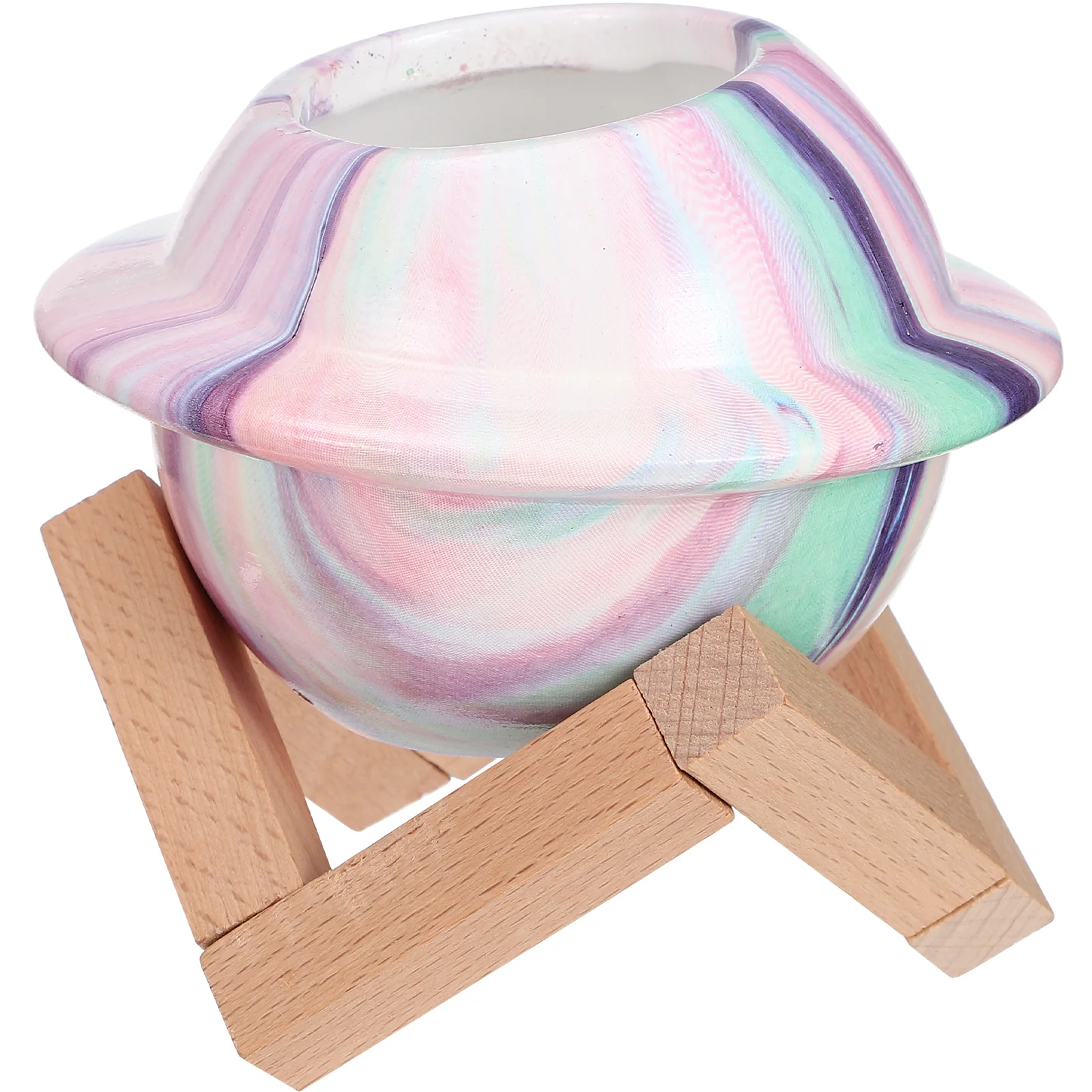 1 Set Ceramic Pot with Rack Planet Shape Flower Pot Multi-functional Holder
1 Set Ceramic Pot with Rack Planet Shape Flower Pot Multi-functional Holder