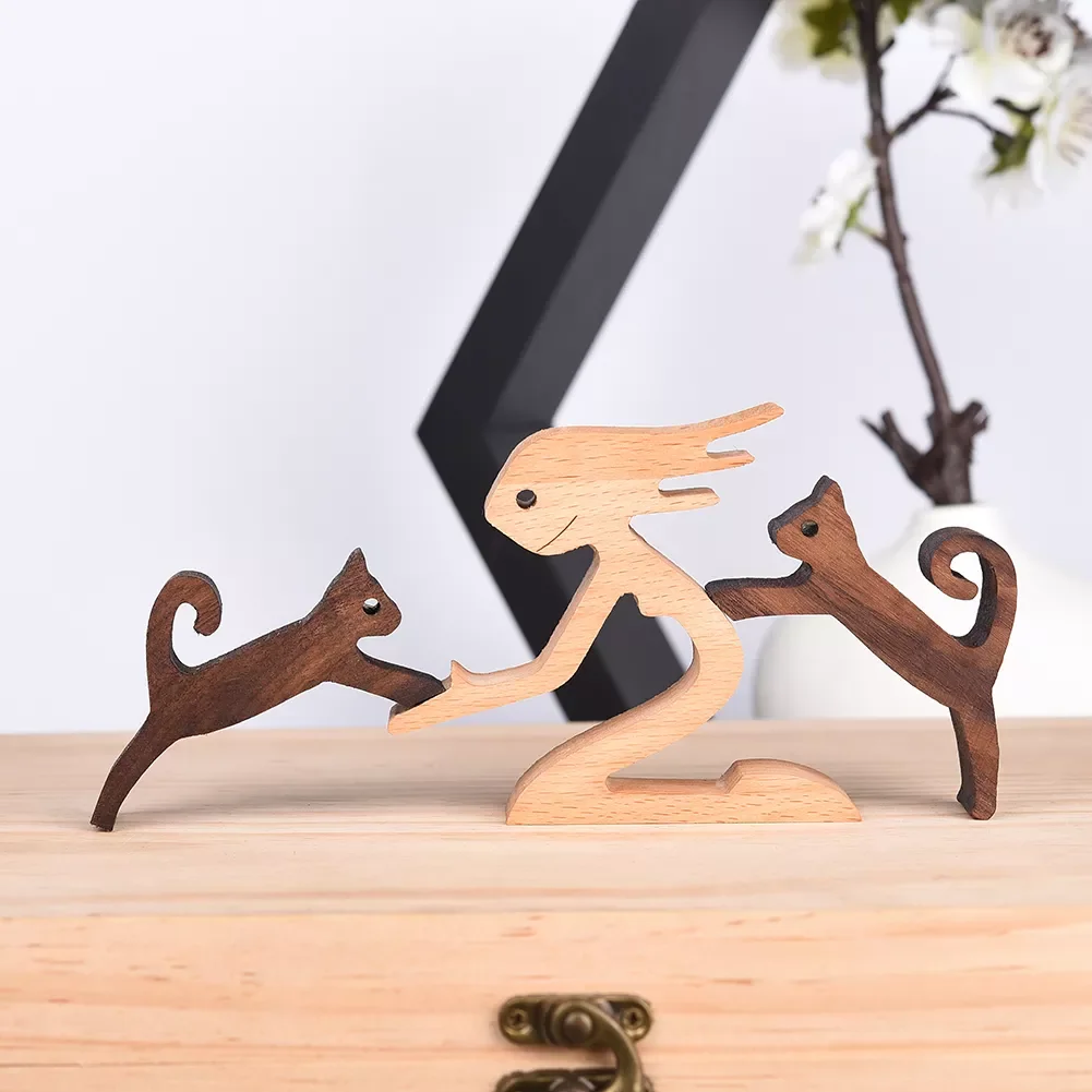 Decor Table Ornament Wood Dog Craft Sculpture Handmade Wooden Pets Figurine Crafs Desk Decorations Christmas Gift
Decor Table Ornament Wood Dog Craft Sculpture Handmade Wooden Pets Figurine Crafs Desk Decorations Christmas Gift