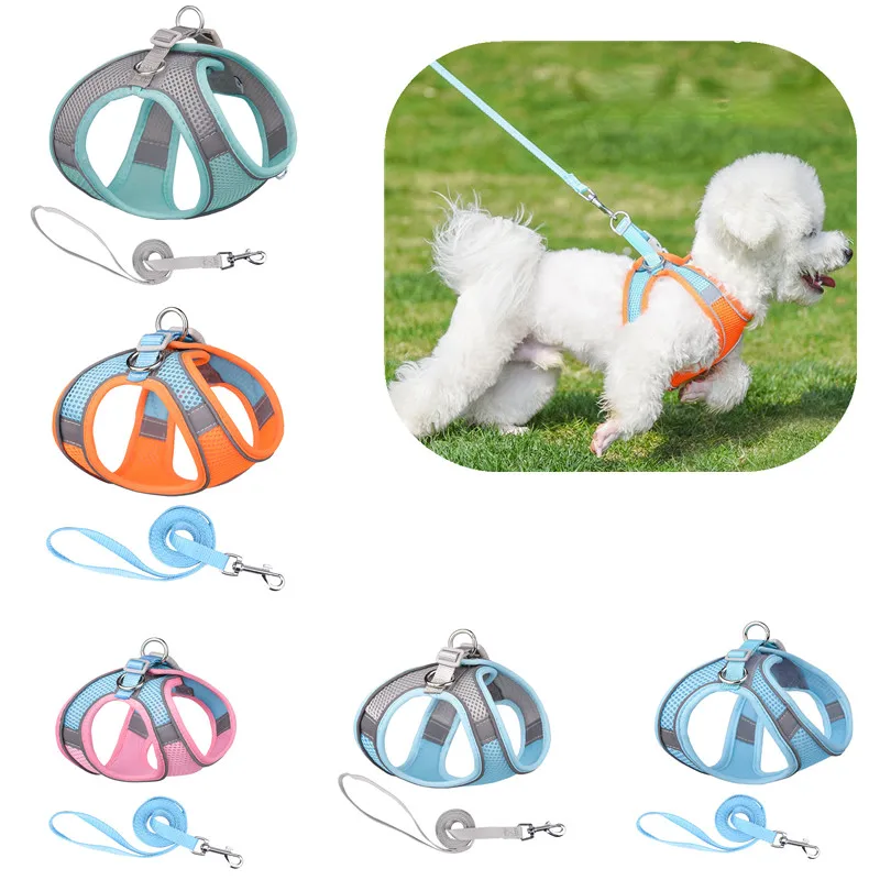Pet Dog Harness Leash Set Reflective Adjustable Puppy Harness Outdoors Walking Running Vest Harness for Small Dog Harness
Pet Dog Harness Leash Set Reflective Adjustable Puppy Harness Outdoors Walking Running Vest Harness for Small Dog Harness
