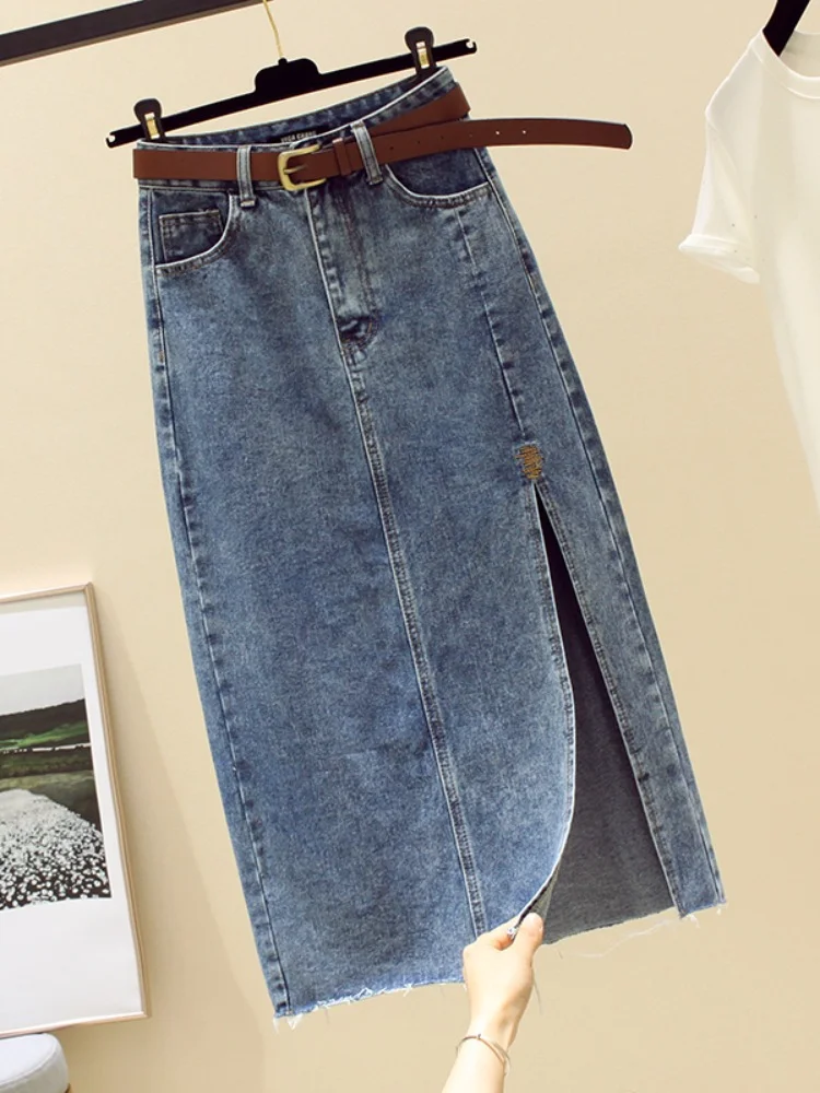 Denim Skirt Slim High Waist Vintage Long Skirt Korean Streetwear Y2k Solid Long Skirts for Womens 2023 Fashion Clothes
Denim Skirt Slim High Waist Vintage Long Skirt Korean Streetwear Y2k Solid Long Skirts for Womens 2023 Fashion Clothes