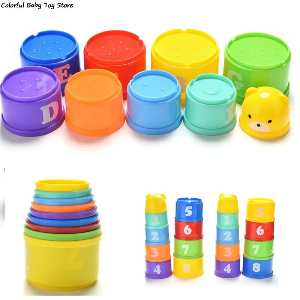 1 Набор высококачественных образовательных планшетов, складная чашка, Штабелируемая пагода, Детские Игрушки для раннего развития 
1 Набор высококачественных образовательных планшетов, складная чашка, Штабелируемая пагода, Детские Игрушки для раннего развития