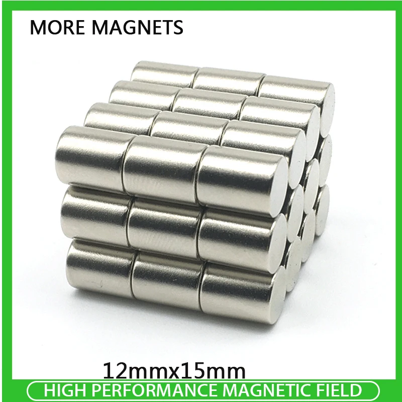 2~50PCS 12x15 mm Super Powerful Strong Magnetic Magnets Permanent Neodymium Magnets 12mm x 15mm Small Round Magnet
2~50PCS 12x15 mm Super Powerful Strong Magnetic Magnets Permanent Neodymium Magnets 12mm x 15mm Small Round Magnet