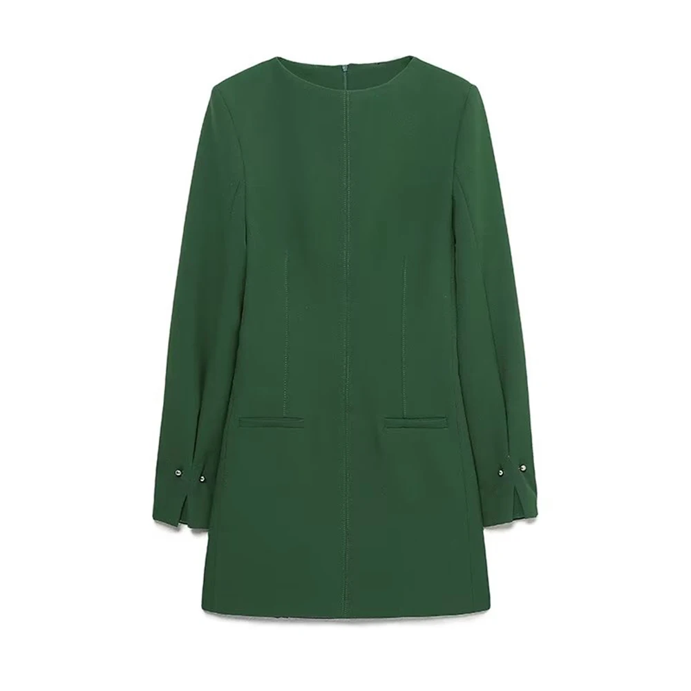 2022 Women's Dresses New Fashion Round Neck Patch Pockets Decorative Slim Fit Back Zipper Retro Female Chic Dresses 8725707
2022 Women's Dresses New Fashion Round Neck Patch Pockets Decorative Slim Fit Back Zipper Retro Female Chic Dresses 8725707