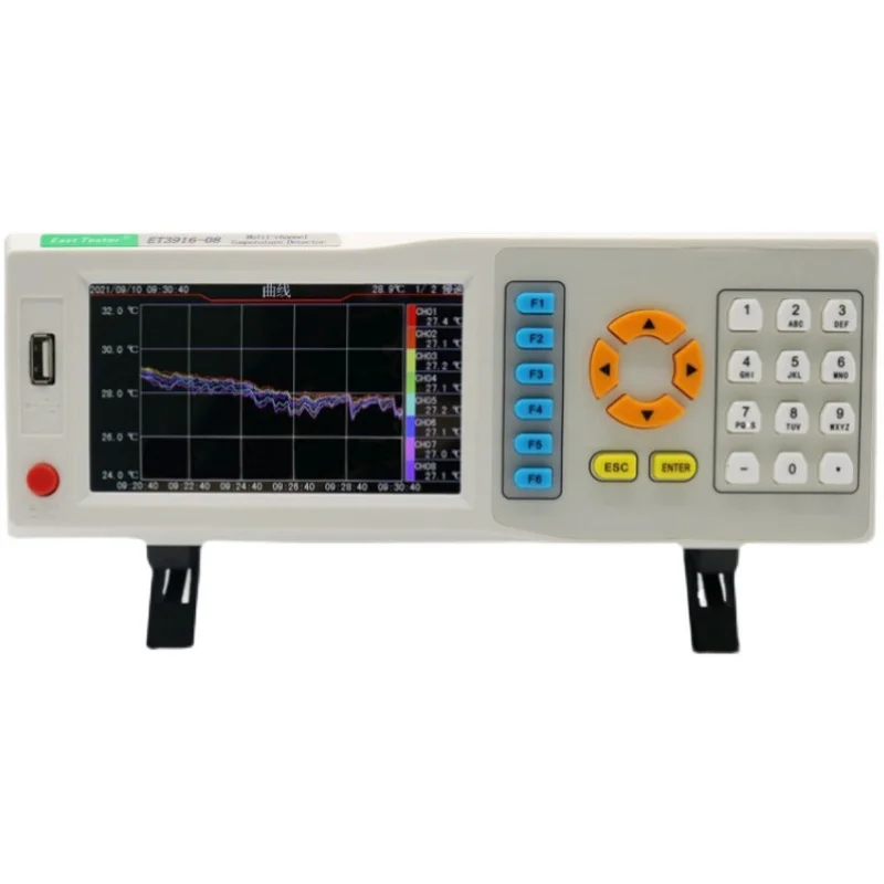 ET3916 8 Channel Temperature Detector with k type Thermocouple temperature thermometer
ET3916 8 Channel Temperature Detector with k type Thermocouple temperature thermometer