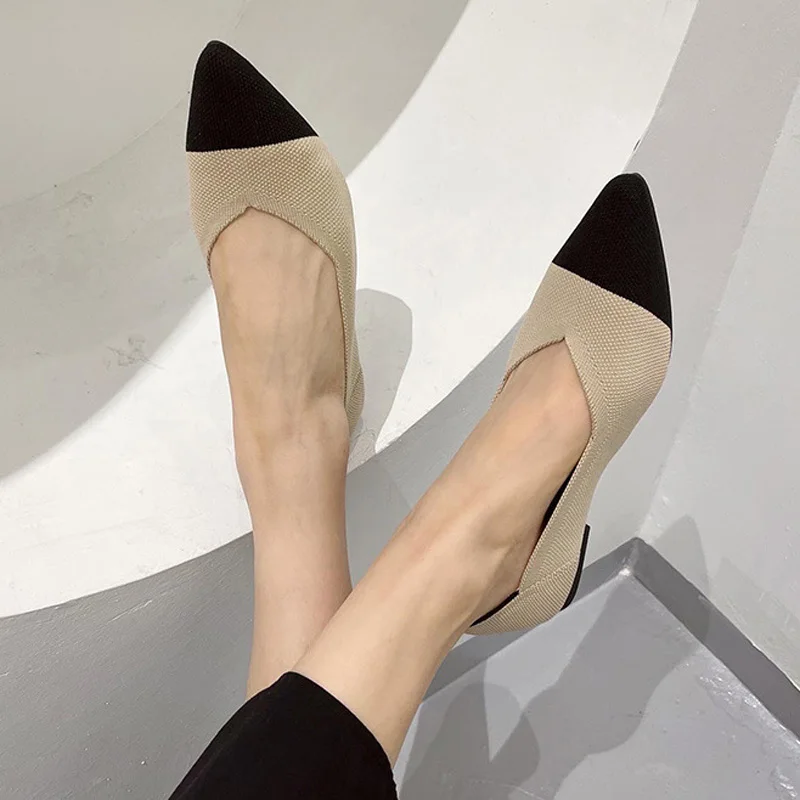 2023 Slip On Knitted Women Breathable Mesh Ballet Flats Casual Shallow Boat Shoes Cozy Work Shoes Plus Size
2023 Slip On Knitted Women Breathable Mesh Ballet Flats Casual Shallow Boat Shoes Cozy Work Shoes Plus Size