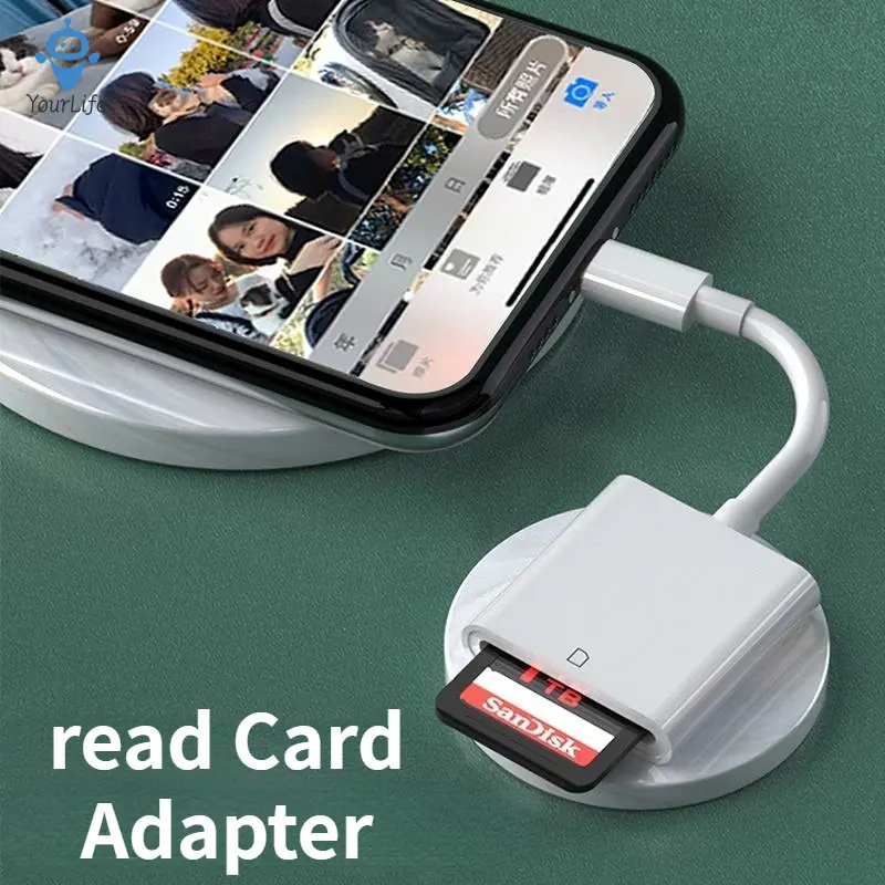

SD Card Reader Cable Type C To TF Card Photographer Adapter Support for iPhone for iPad Android Phone Read Card Adapter