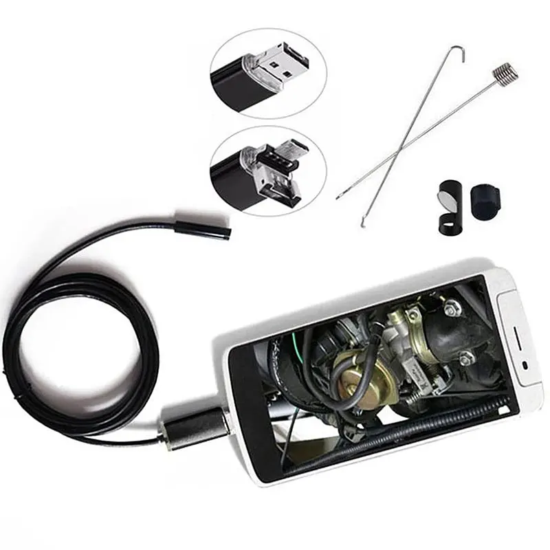 Android Endoscope Camera 2IN1 Micro USB Camara Endoscopica Para Movil Waterproof Pipe None Harmness Inspection Endoskop Kamera
Android Endoscope Camera 2IN1 Micro USB Camara Endoscopica Para Movil Waterproof Pipe None Harmness Inspection Endoskop Kamera