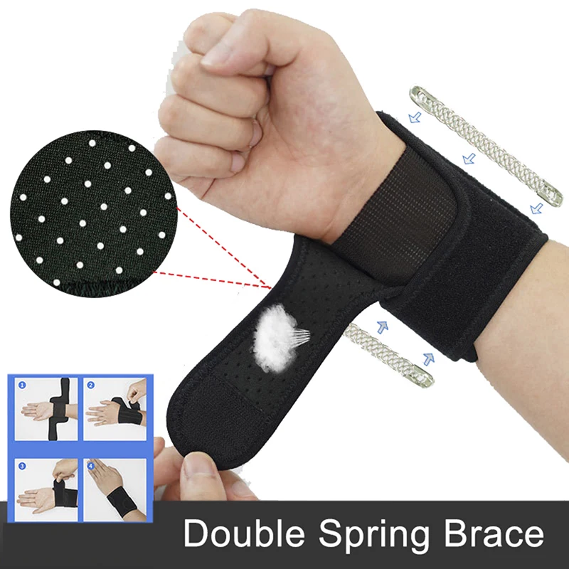 1pcs Adjustable Breathable Sports Wrist Brace Wrap with Spring Support for Basketball Gym Training Safety Hand Bands Men Woman
1pcs Adjustable Breathable Sports Wrist Brace Wrap with Spring Support for Basketball Gym Training Safety Hand Bands Men Woman