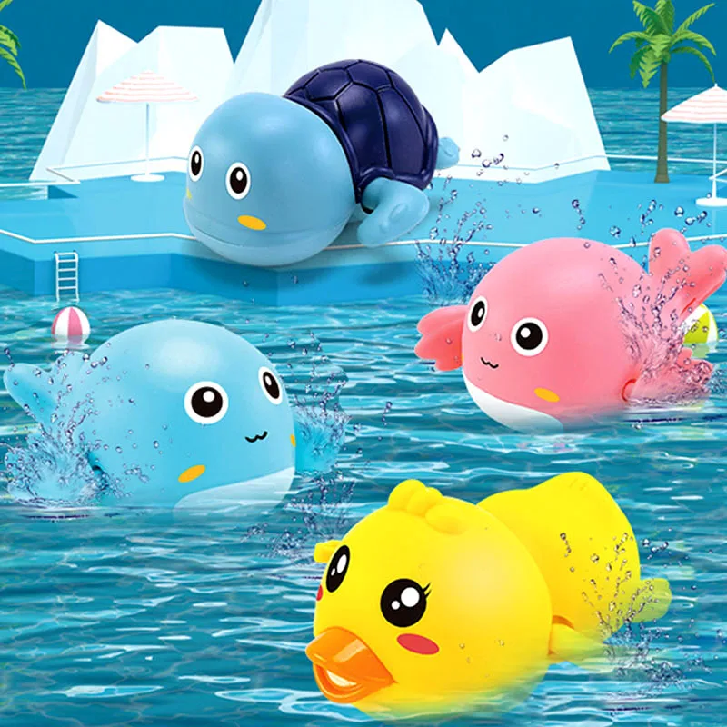 Cute Baby Bath Toys Swimming Pool Bath Ducks Turtle Water Game Classic Wound-up Chain Clockwork Toys For Infant 0 24 Months
Cute Baby Bath Toys Swimming Pool Bath Ducks Turtle Water Game Classic Wound-up Chain Clockwork Toys For Infant 0 24 Months