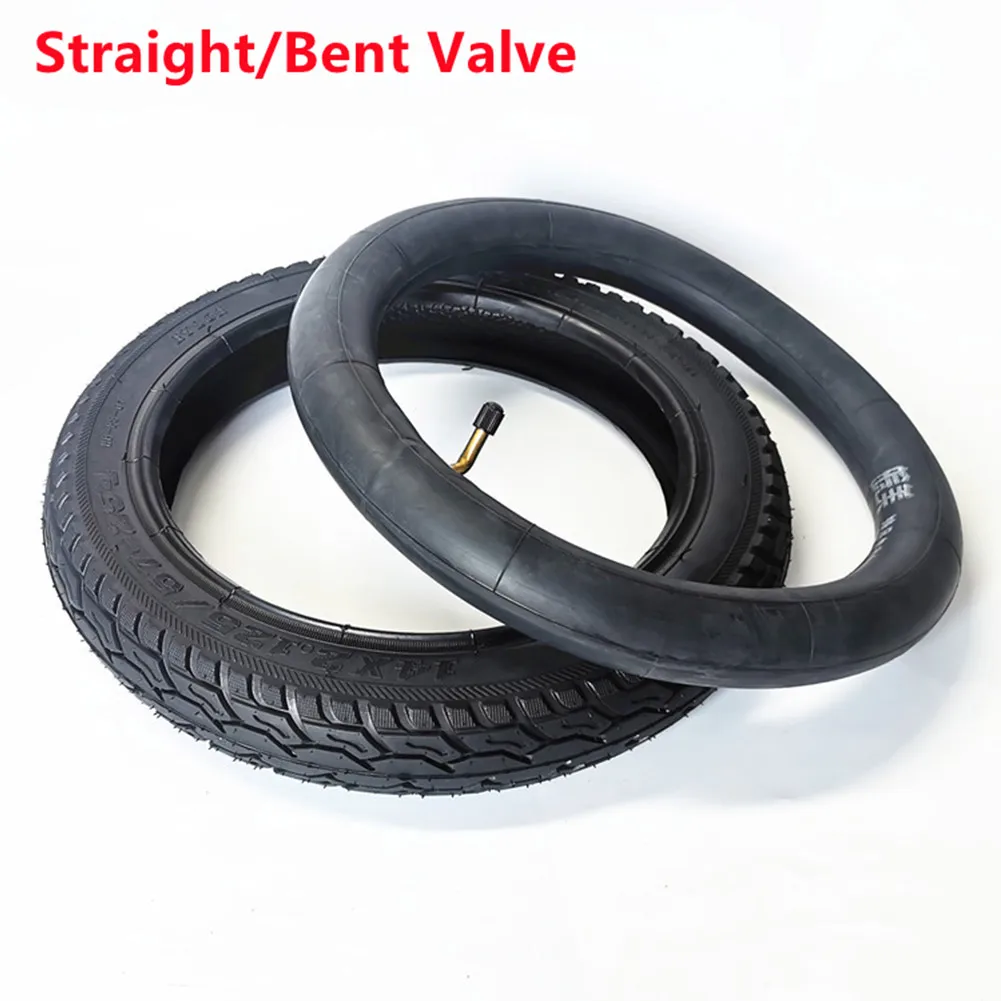 

14x2.125" (57-254) Bike Straight/Bent Type Valve Tyres Bicycle Rubber Inner Tube + Tire Cycling Replacement Accessories