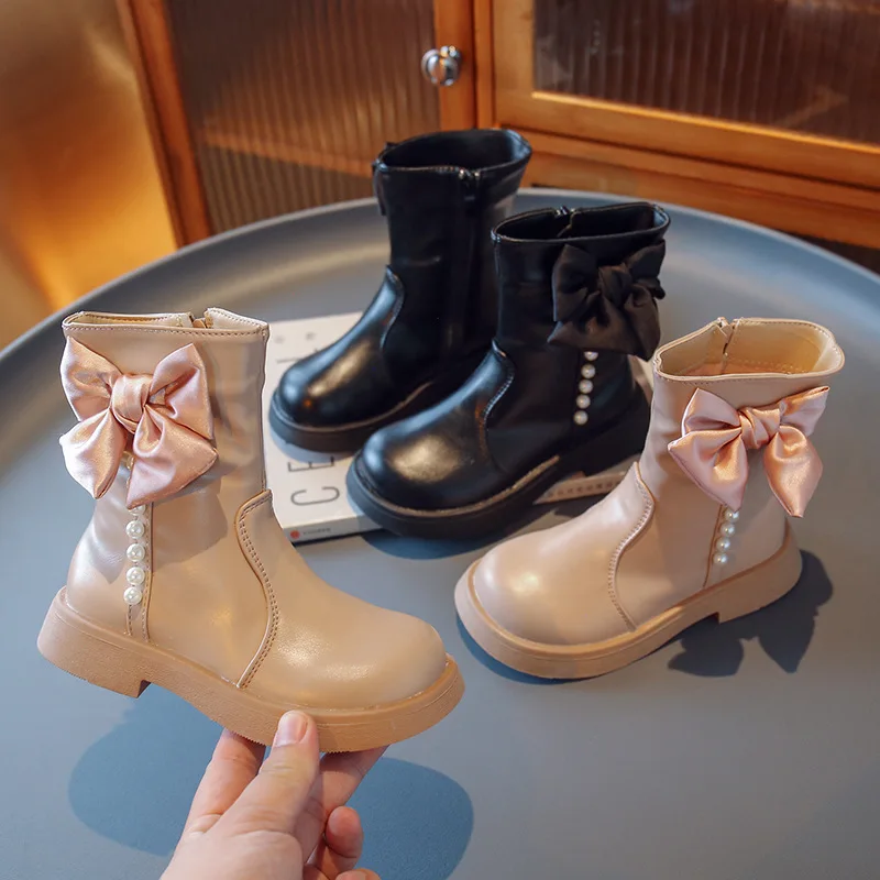 COZULMA Girls Princess Beading Lace Flower Boots Children Mid-Calf Pu Leather Boots Kids Waterproof Casual Shoes Autumn Winter
COZULMA Girls Princess Beading Lace Flower Boots Children Mid-Calf Pu Leather Boots Kids Waterproof Casual Shoes Autumn Winter