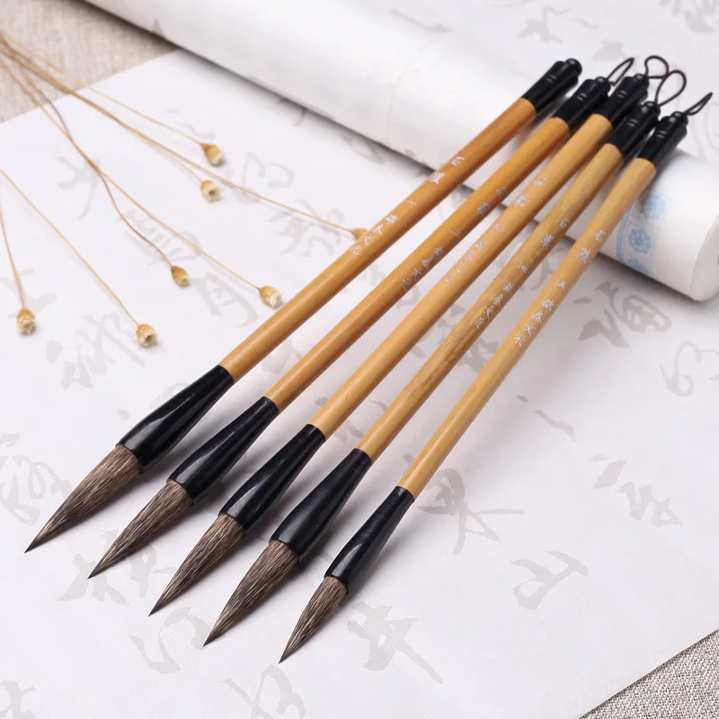 Chinese Brush Stone Badger Hair Chinese Calligraphy Brushes Freehand Landscape Painting Lian Calligraphy Brush Set Tinta China
Chinese Brush Stone Badger Hair Chinese Calligraphy Brushes Freehand Landscape Painting Lian Calligraphy Brush Set Tinta China